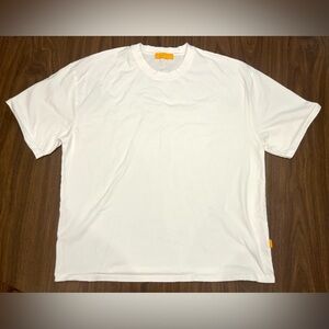 YELLOW LABEL Co. Bundle! 2 Designer T-Shirts White Raw Edge XXL Made in Portugal